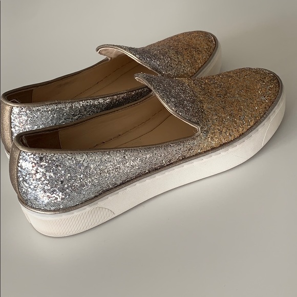 Stuart Weitzman glitter slip on sneakers - Picture 5 of 7